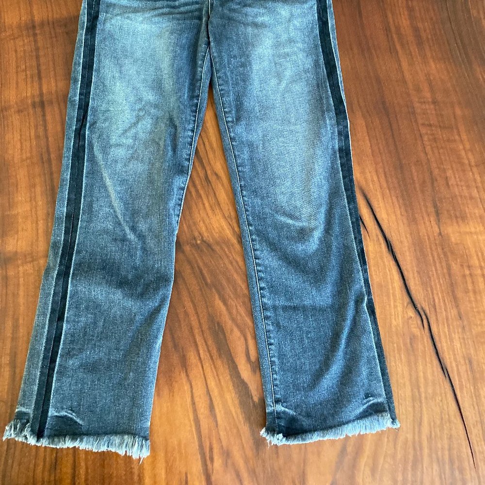 Size 28 Parker Smith Cropped Grey/Black Jeans - Picture 2 of 2